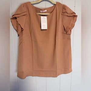 Women's Tan Blouse